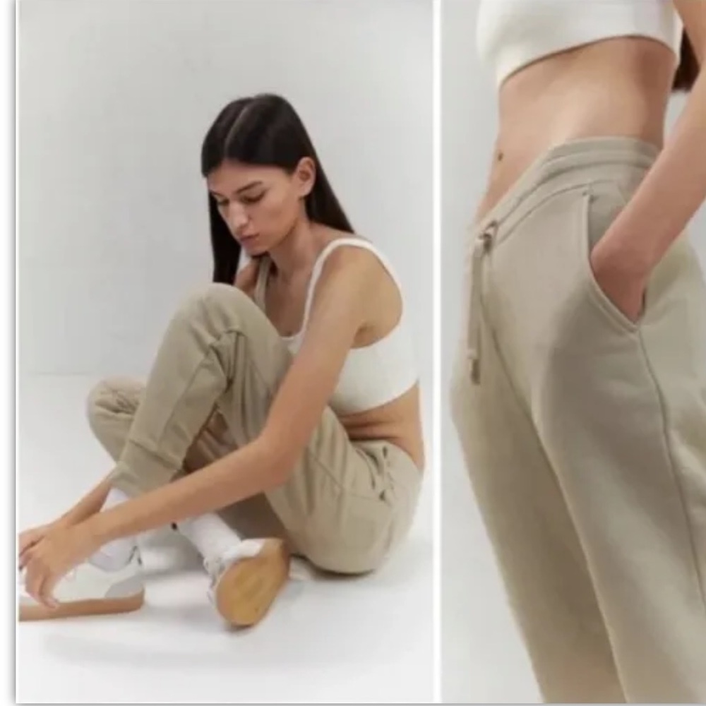 Girlfriend Collective 50/50 Relaxed Fit Jogger Beige Size 3 (XS)